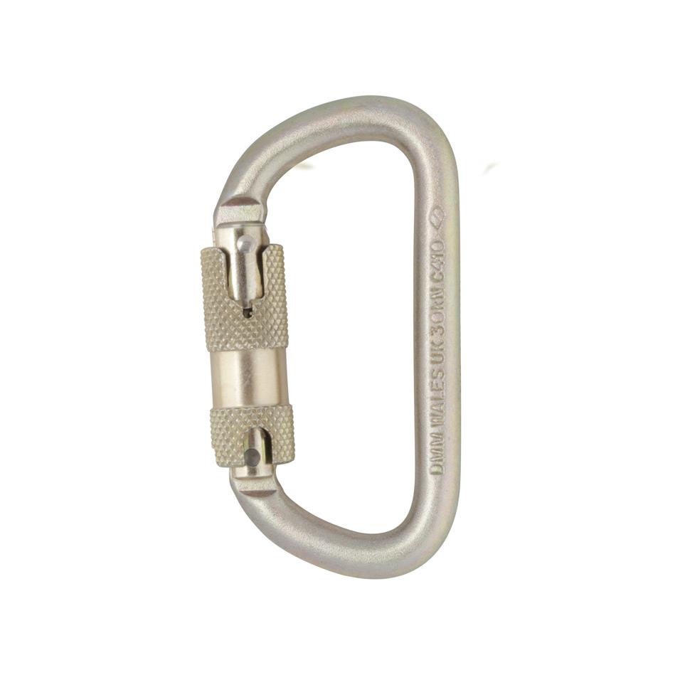 Steel 10mm Equal D Kwiklock Carabiner