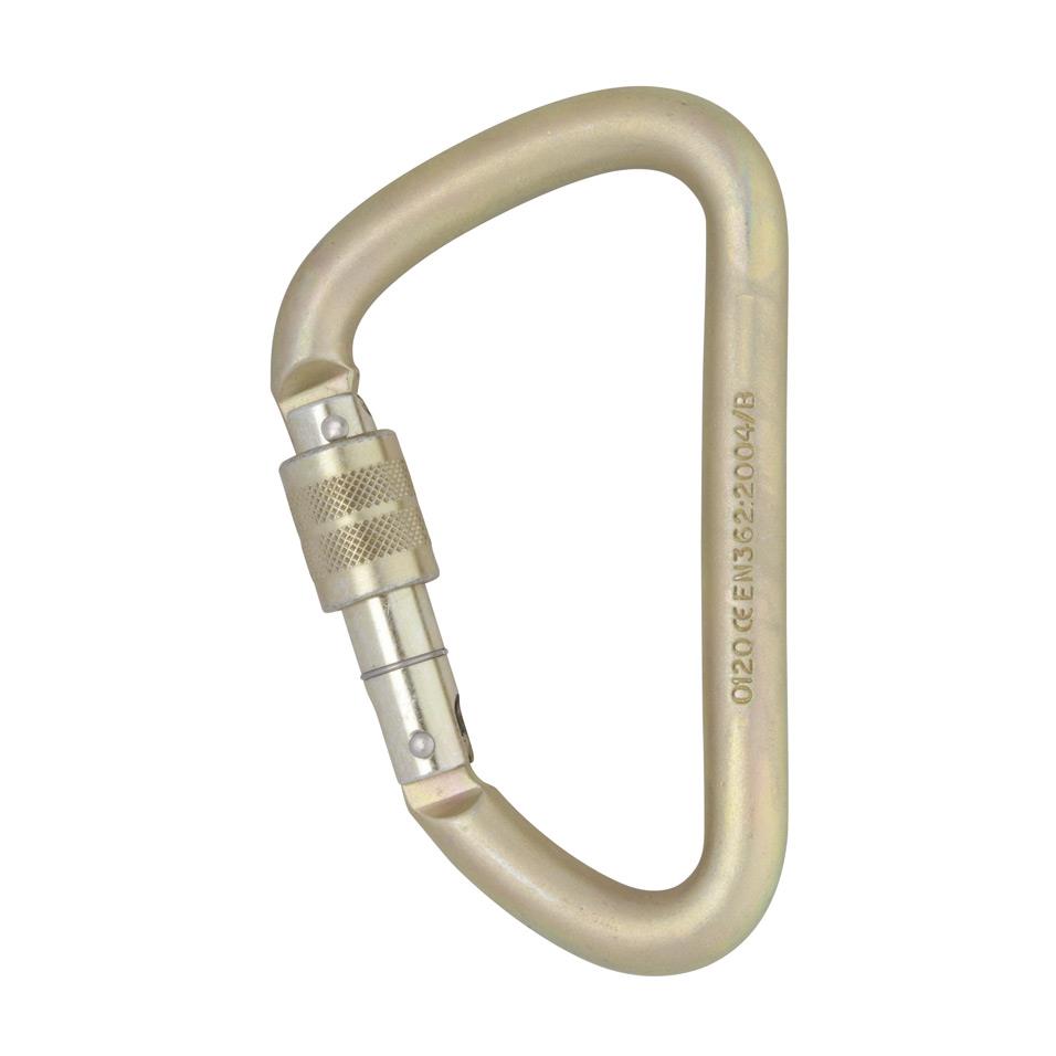 Steel Klettersteig Screwgate Carabiner