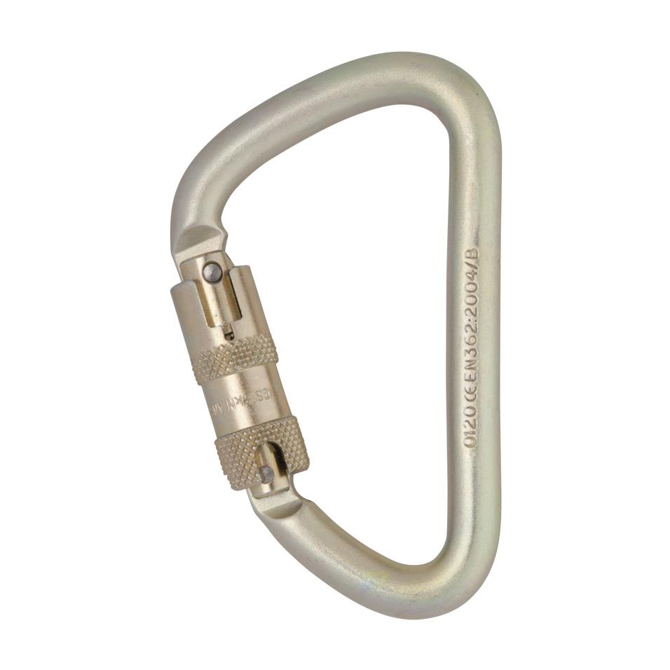 Steel Klettersteig Locksafe ANSI Carabiner