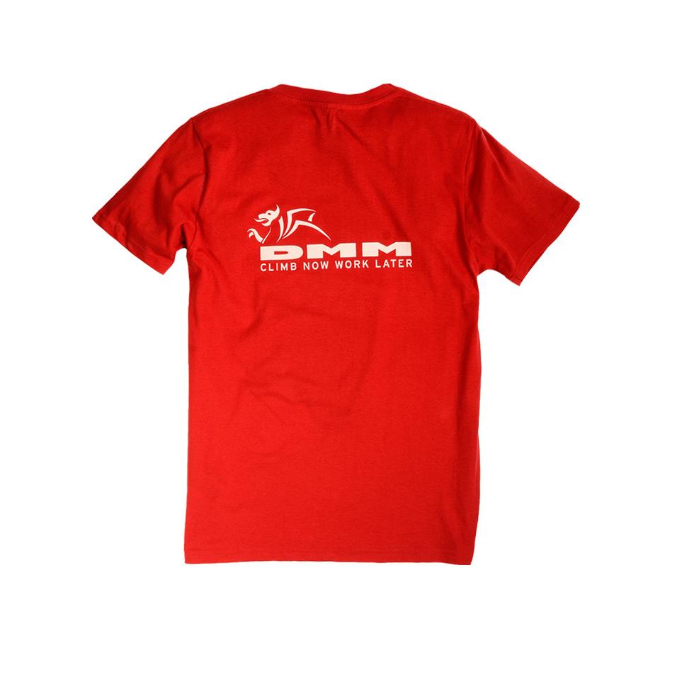 Mens DMM T-shirt Red back