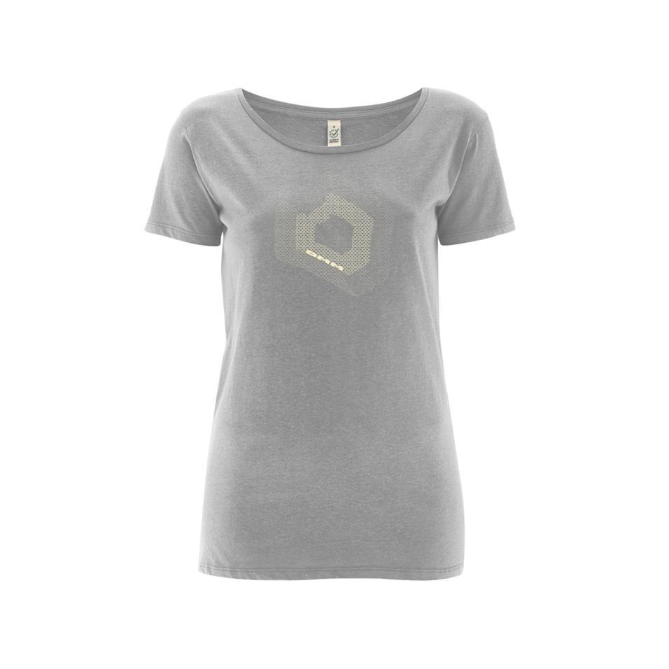 Womens Torque T-shirt Melange Grey/White